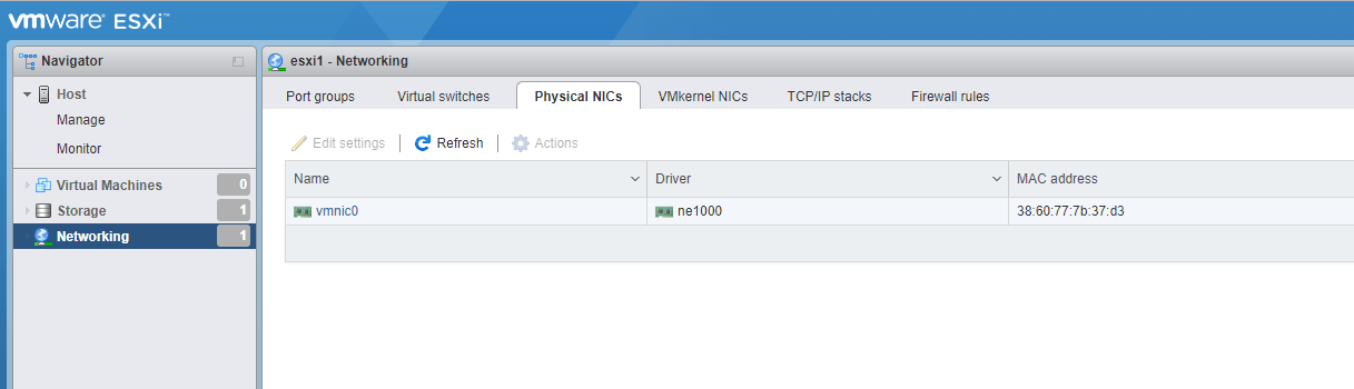 установить драйвер esxi